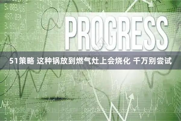 51策略 这种锅放到燃气灶上会烧化 千万别尝试